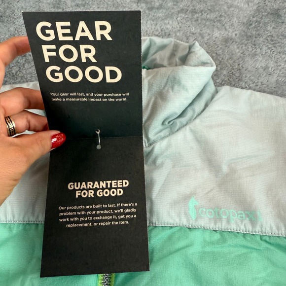 Cotopaxi Pacaya Insulated Jacket Teal Light Blue Colorblock Coat Pockets Small - Picture 4 of 10